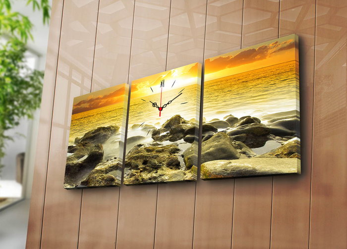 Wallity Reloj de Pared Decorativo de Lienzo 3P3040CS-29 (3 Piezas) Wallity Reloj de Pared Decorativo de Lienzo 3P3040CS-29 (3 Piezas)